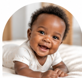 A smiling baby